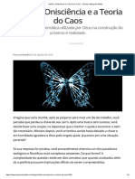 Arbítrio, Onisciência e A Teoria Do Caos - Ciência - Intérprete Nefita