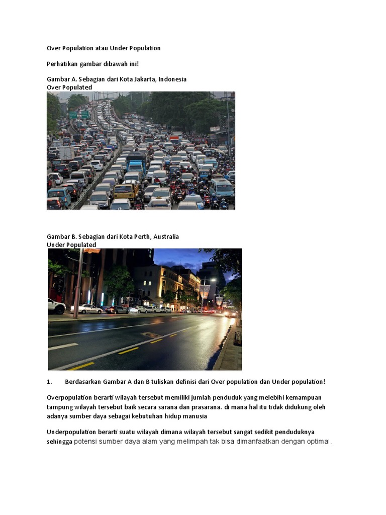 Masalah Over dan Under Population | PDF | Ilmu Sosial | Kajian Bahasa Asing