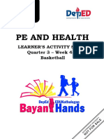 Pe and Health: Learner'S Activity Sheet Quarter 3 - Week 4-5: Basketball