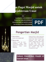 Peran Dan Fugsi Masjid Untuk Kesejahteraan Umat