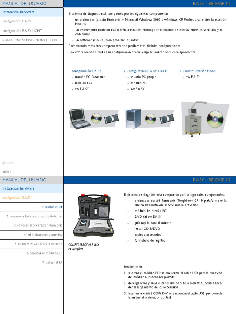 Manual de Usuario E.A.SY. 4.2 | PDF | Hardware de la computadora | USB
