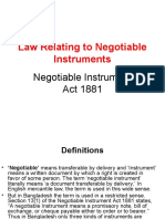 Law Relating to Negotiable Instruments in Bangladesh