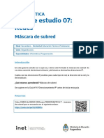 REDES - Guía07 - Máscara de Subred