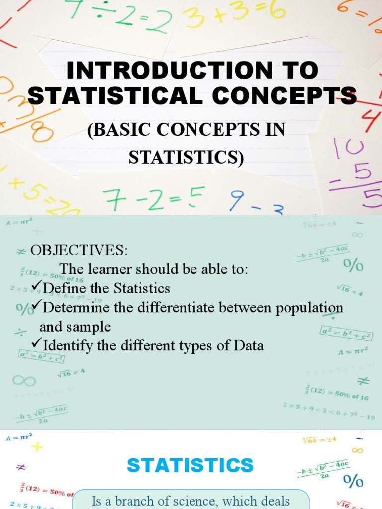 Introduction to Basic Statistics Concepts | PDF