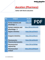 Remix Education (Pharmacy) : No Subject Study Material Download Link