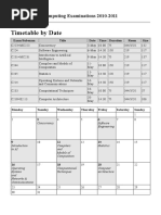 Timetable