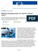 Making Charging Easier For Electric Vehicle Users: News