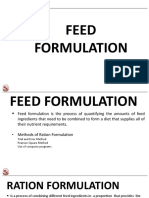 Feed Formulation