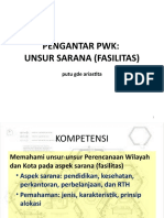 Pengantar PWK - Unsur Sarana (Fasilitas)