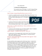 Week 9 Assignment Mla Citation Sheet