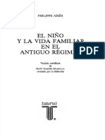 Aries El Nino y La Vida Familiar en El Antiguo Regimen