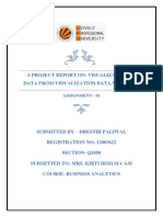 A Project Report On-Visualization of Data From Vidualization - Data.My Gov - in