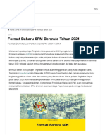 Format Baharu SPM 2021 Dan Manual Pentaksiran Mata Pelajaran
