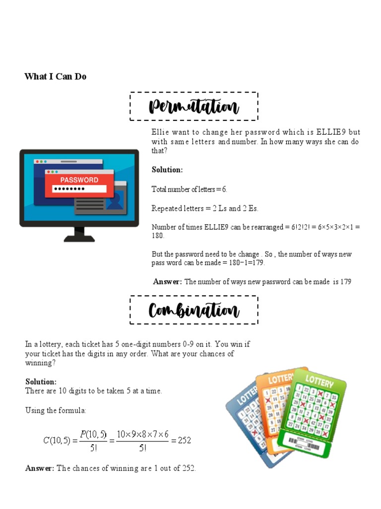What I Can Do MATH | PDF