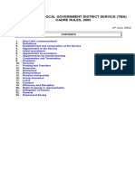 Punjab Local Government District Service Tma Cadre Rules 2005