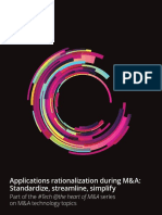 Applications Rationalization During M&A: Standardize, Streamline, Simplify