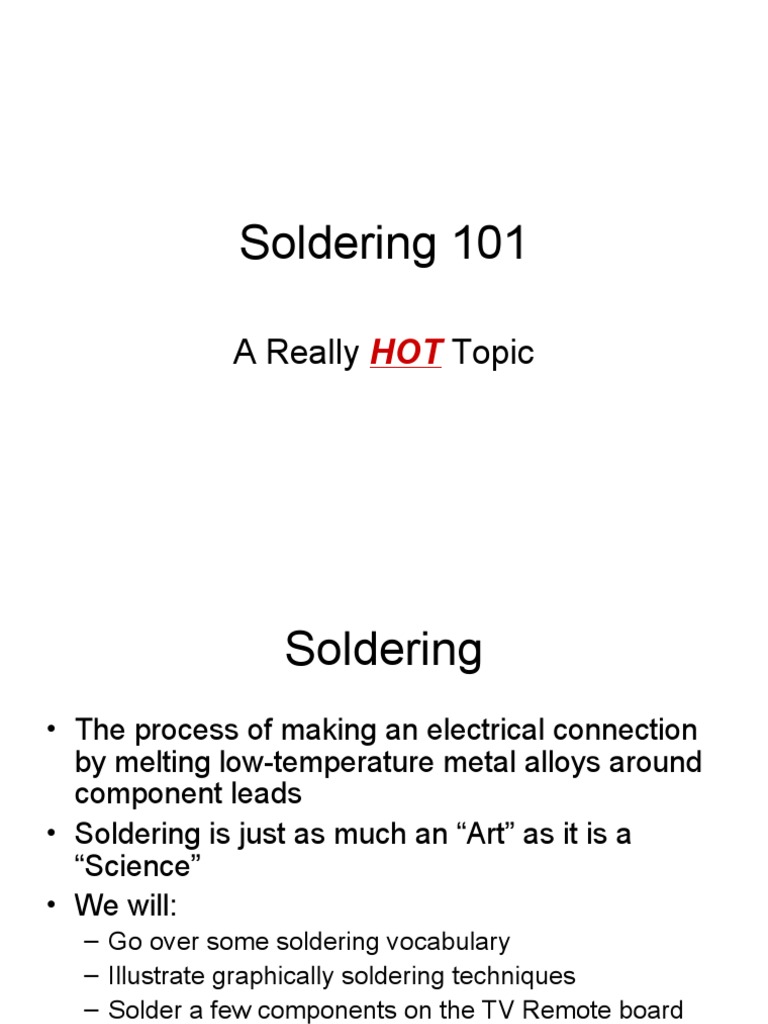 Soldering Basics for Beginners | PDF | Soldering | Solder