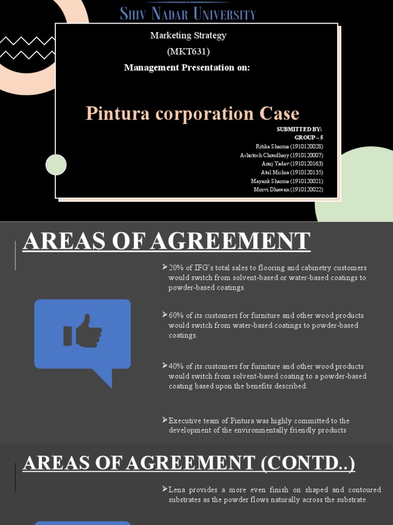 Pintura Corporation Case: Marketing Strategy (MKT631) | PDF | Marketing ...