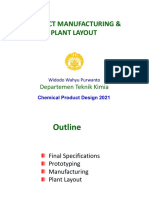 Product Manufacturing and Plant Layout 2021
