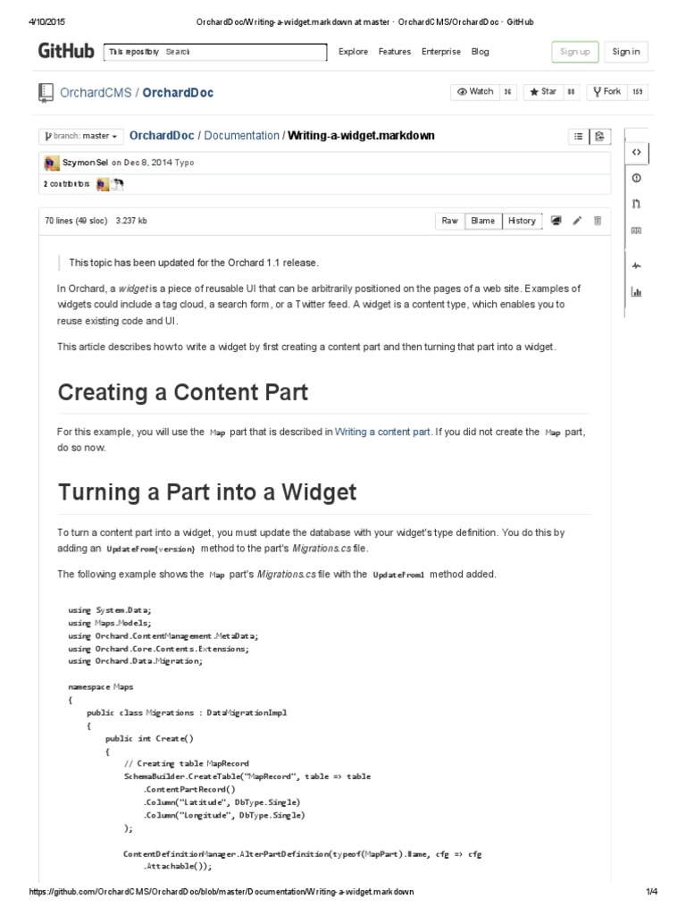 Creating A Content Part: Orchardcms Orcharddoc | PDF | Tag (Metadata ...