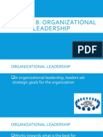 Chapter 8: Organizational Leadership