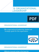 Chapter 8 Organizational Leadership Skills