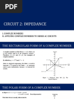 Circuit 2: Impedance: I. Complex Numbers Ii. Applying Complex Numbers To Series Ac Circuits