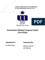 Great Eastern Shipping Company Limited (Case Study) : Submitted To:-Submitted By