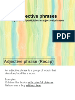 Online Lesson 8 Participles in Adjective Phrases