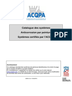 Catalogue de Certification Peinture Anti Corrosion