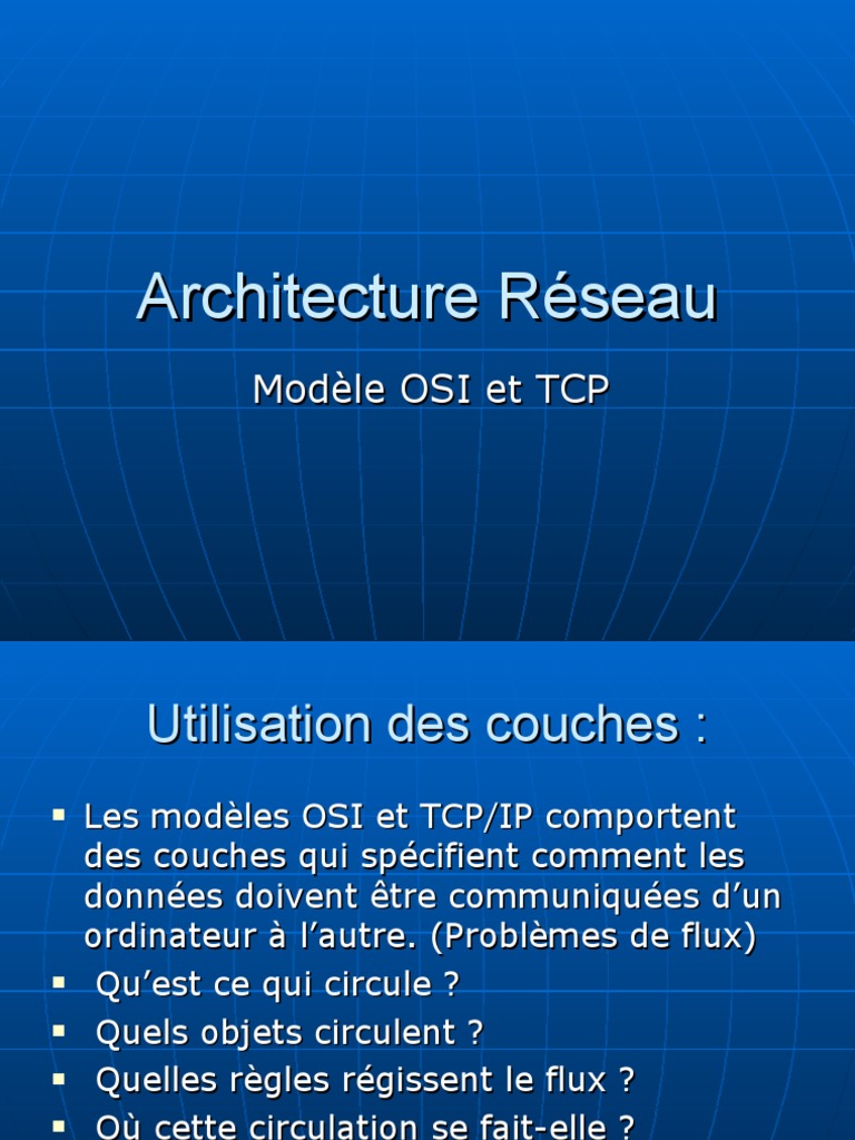 Architecture Réseau | PDF | Protocoles Internet | Suite des protocoles ...