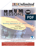 Drum Lessons Flyer