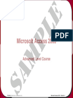 Microsoft Access 2003: Advanced Level Course