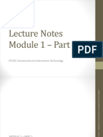 Lecture Notes Module 1 - Part 1: SIT101 Introduction To Information Technology