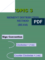 Topic 3a (Moment Distribution Method Beam)