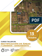 Curso taller de rectificación de áreas y linderos