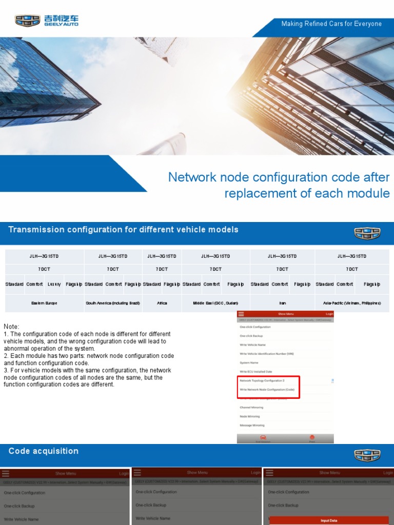 Vehicle Module Configuration Codes | PDF | South America | Arab World