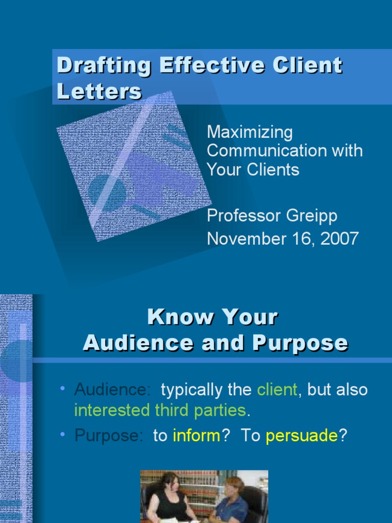 Effective Client Letter Drafting Guide | PDF | Opinion | Sentence ...