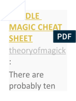 Candle Magic Cheat Sheet: Theoryofmagick
