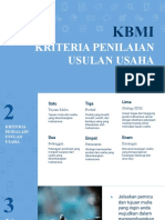 Materi Kriteria Penialain Usulan Usaha