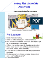 Caracterização Personagens - Leandro, Rei Da Helíria