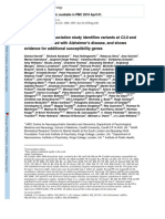 Genome-Wide Association Study Identifies Variants at CLU and