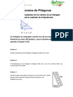 GUIA de APRENDIZAJE Teoria de Pitagoras