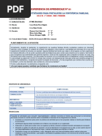 EXPERENCIA DE APRENDIZAJE - N°3   -  3er grado