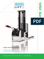 Walkie Straddle Stackers: Specifications