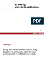 CHAPTER 10 Strategy Implementation: Staffing & Directing