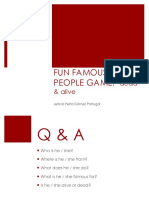 Fun Famous People Game:: Dead & Alive