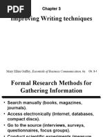 Improving Writing Techniques: Mary Ellen Guffey, Essentials of Business Communication, 6e