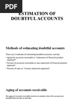 Estimation of Doubtful Accounts