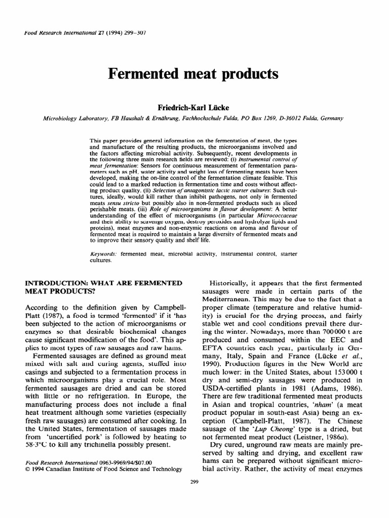 Instrumental Control, Selection of Starter Cultures, and Microbial Role
